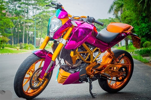 Môtô độ siêu sặc sỡ ở Indonesia - Hình 4