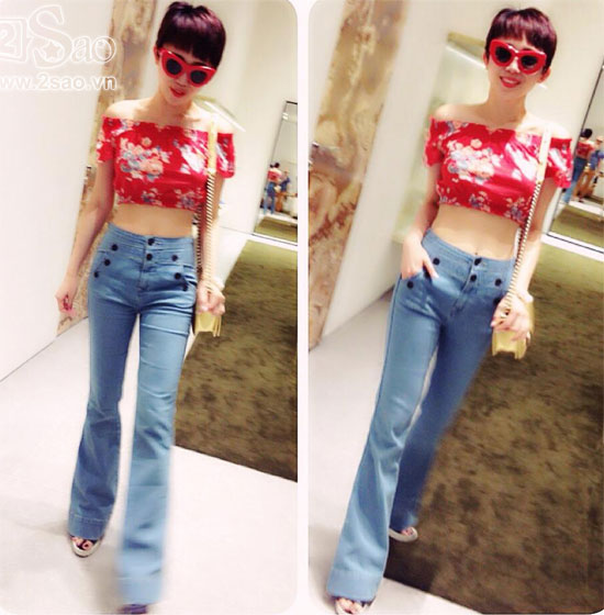 Mỹ nhân Việt mê mẩn crop top xinh yêu - Hình 2