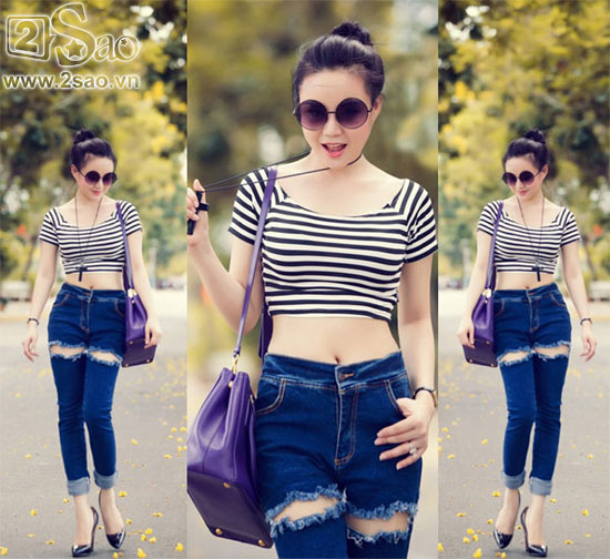 Mỹ nhân Việt mê mẩn crop top xinh yêu - Hình 4