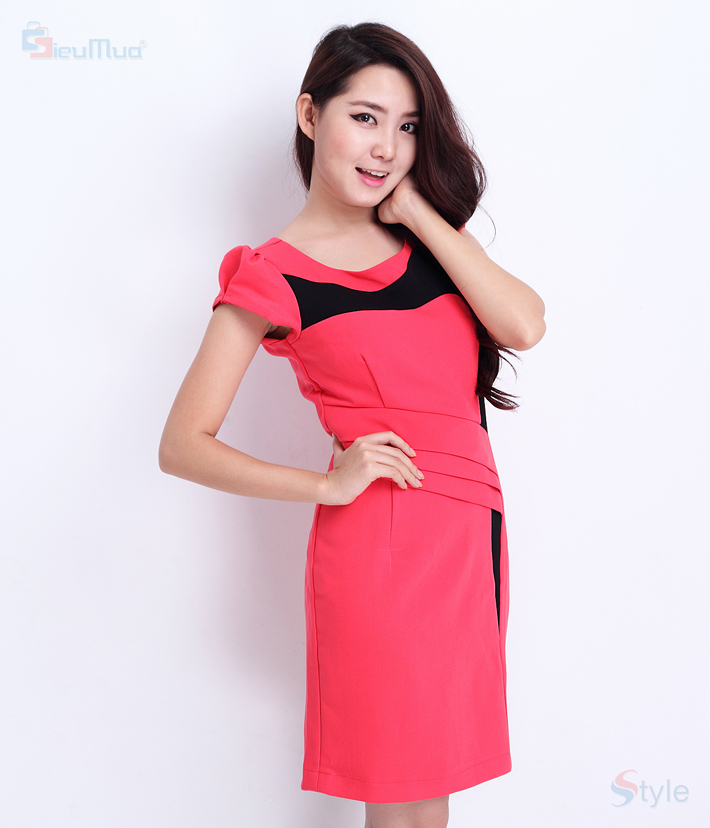 Đầm Công Sở D&N Xếp Ly Xéo - Hình 2