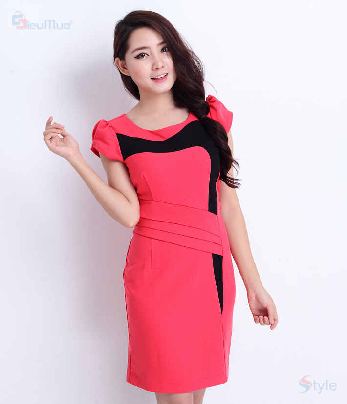Đầm Công Sở D&N Xếp Ly Xéo - Hình 7
