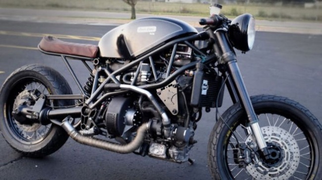 Độc: Café-Racer máy dầu dùng nhiên liệu từ mỡ lợn - Hình 1