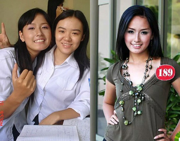 Nhan sắc trước và sau khi đăng quang của các Hoa hậu Việt - Hình 2