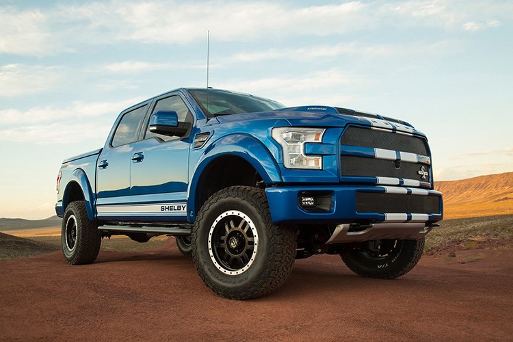 Shelby trình làng quái vật bán tải F-150 Blue Thunder 2016 - Hình 1