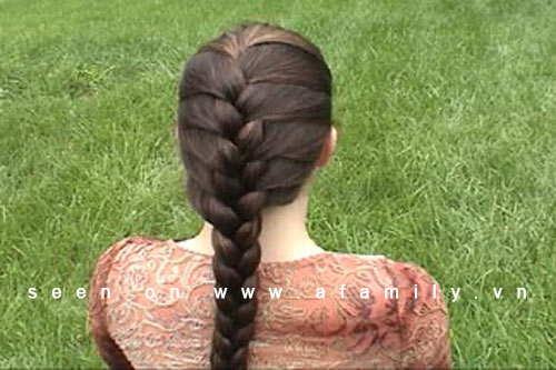 Cách tết tóc đuôi sam xinh yêu kiểu Pháp - Hình 13