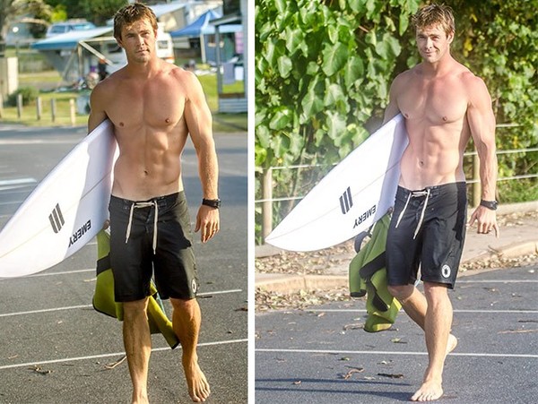 Chris Hemsworth khoe body hoàn hảo, hôn con gái cực đáng yêu - Hình 2