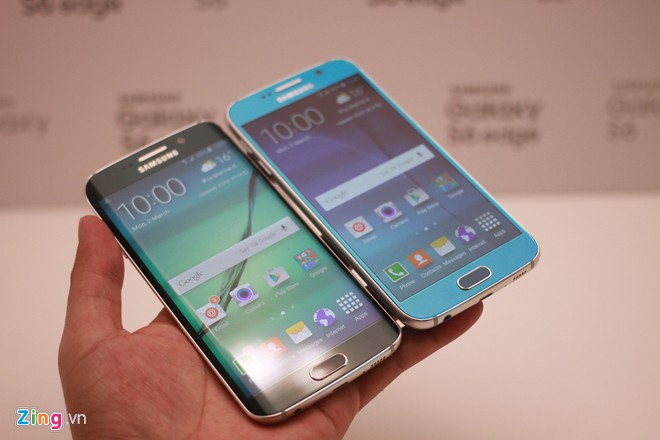 Galaxy S6 và S6 Edge đọ dáng - Hình 2