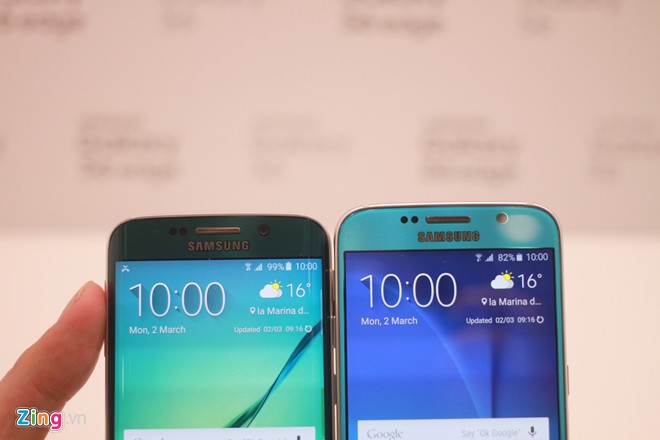 Galaxy S6 và S6 Edge đọ dáng - Hình 3