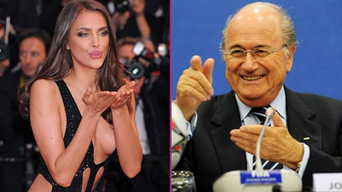 Qua mặt Ronaldo, ông lão Blatter từng ngấm ngầm tán tỉnh Irina Shayk? - Hình 1