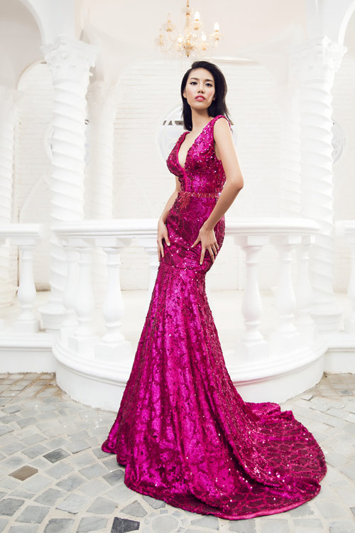 Lan Khuê lọt vào top 10 trang phục dạ hội tại Miss World  Tuổi Trẻ Online