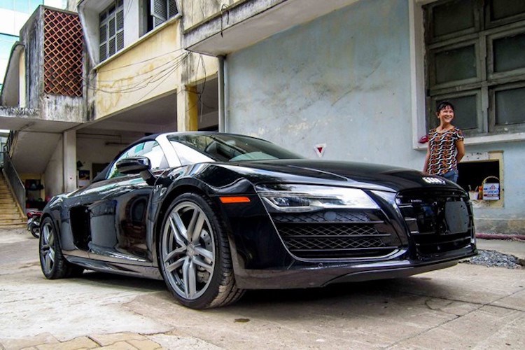 Ngắm mui trần Audi R8 V10 Spyder nhập chính thức về VN - Hình 9