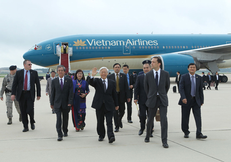 TBT Nguyễn Phú Trọng dự lễ bàn giao chiếc Boeing 787-9 Dreamliner - Hình 1