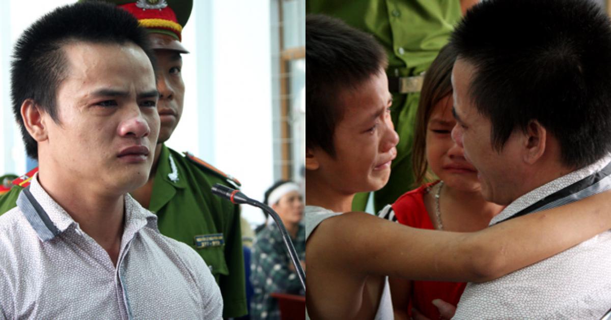 Cha ôm 2 con thơ khóc trước móng ngựa - Pháp luật - Việt Giải Trí