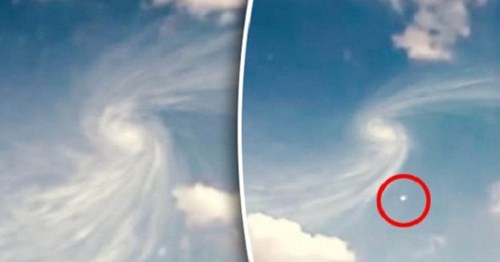 UFO và xoáy ốc bí ẩn xuất hiện đồng thời trên bầu trời Thụy Sỹ - Hình 1