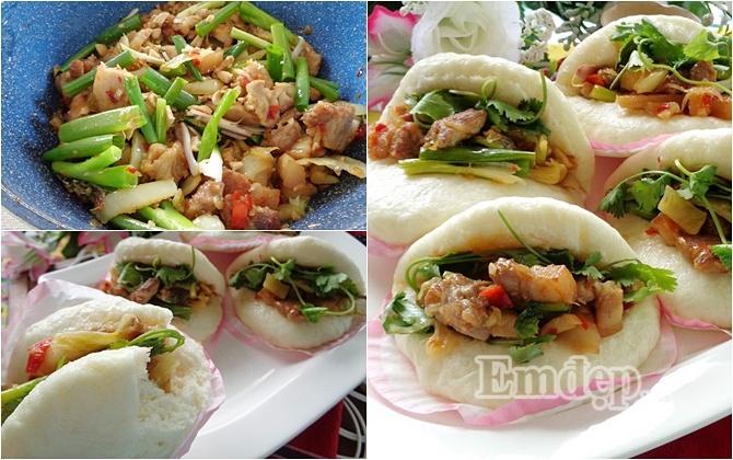[Chế biến] - Bánh bao kẹp thịt lạ miệng cho bữa sáng mùa đông - Hình 1