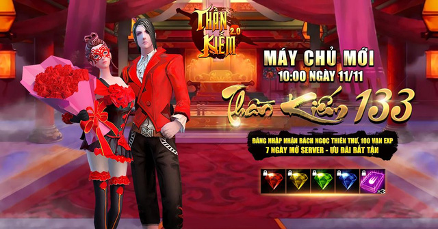 Khai mở máy chủ mới S133, Thần Kiếm 3D tặng ngay Vipcode giá trị và ưu đãi cực hot - Hình 1