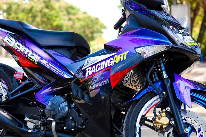 Exciter 150 với dàn áo sơn chuyển màu của biker Đồng Nai - Hình 3