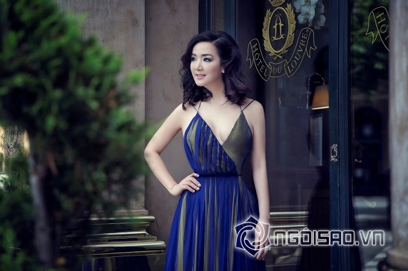 Hoa hậu Giáng My khoe vòng một căng tròn mướt mắt trên phố Paris - Hình 2