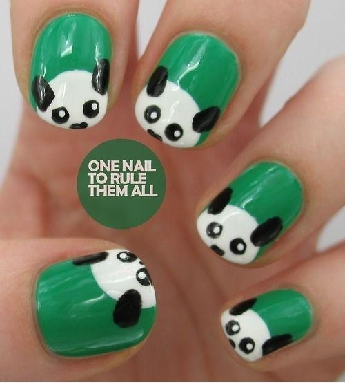 Cách vẽ nail gấu Panda - Hình 6