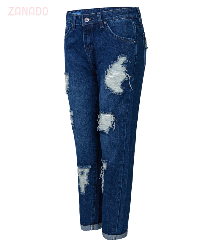 Quần Jean nữ bật lai wash 94/5007Jessie ex SID45991 - Hình 2