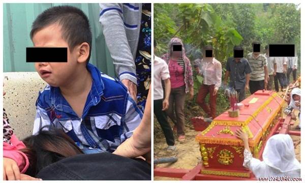 Thây bô va ba nôi đang ôm quan tai me minh khoc, con trai liền noi 1 câu khiến.. - Hình 1