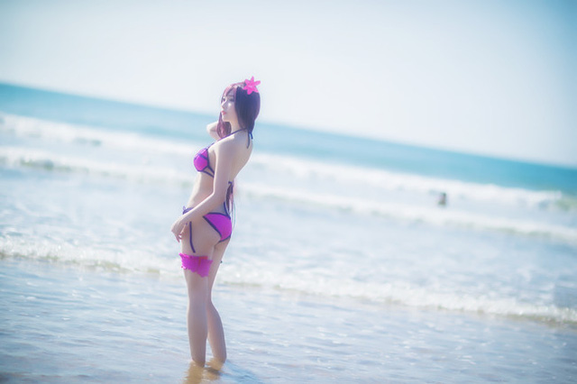 Cosplay Fate/Grand Order cực dịu dàng và nữ tính ngoài bãi biển - Hình 11