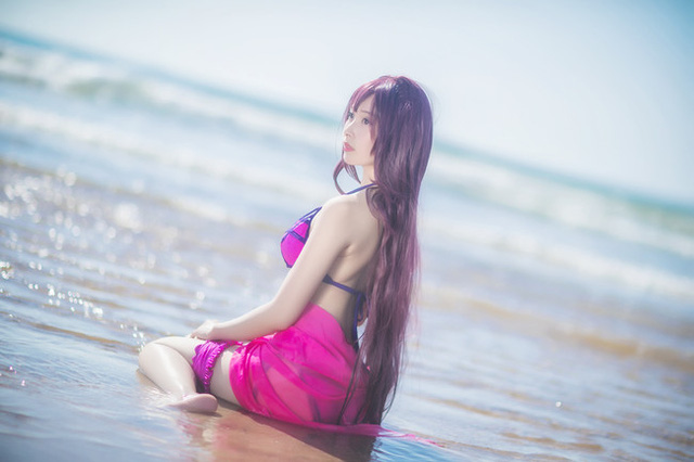 Cosplay Fate/Grand Order cực dịu dàng và nữ tính ngoài bãi biển - Hình 4