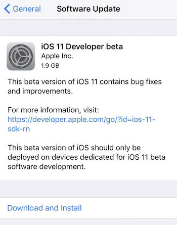 Cách nâng cấp iOS 11 beta cho iPhone, iPad - Hình 1