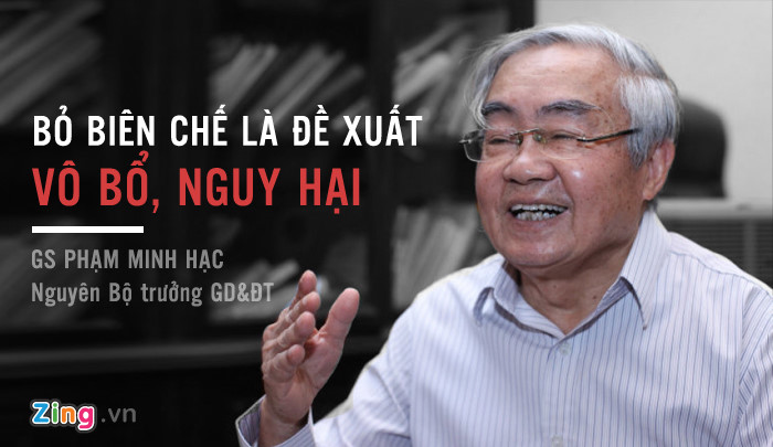 Nguyên Bộ trưởng GD&ĐT: &'Bỏ biên chế là đề xuất nguy hại và vô bổ' - Hình 1