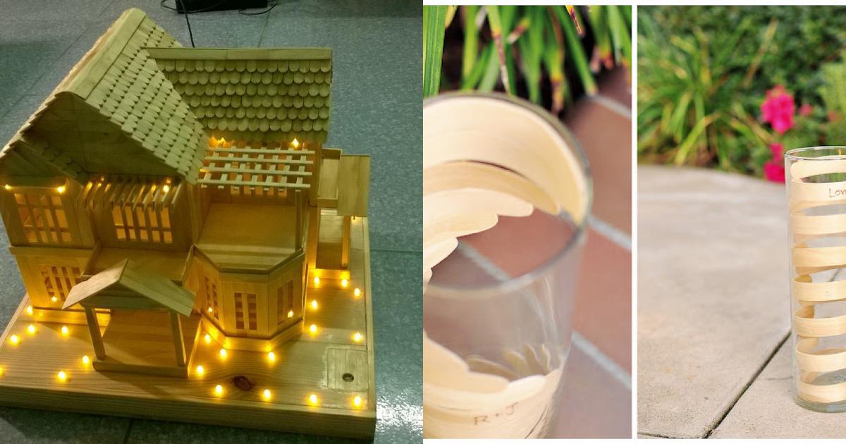 100 ý tưởng làm quà tặng handmade dễ thương từ que kem - Sáng tạo - Việt Giải Trí