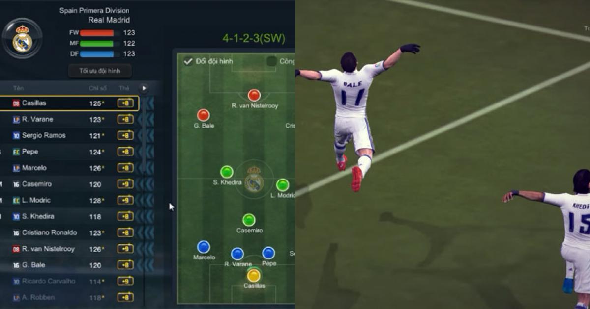 Xây dựng đội hình Real Madrid FIFA Online 3: Công thủ bất bại
