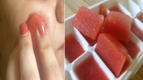 Cho cà chua đông đá rồi chà lên khắp mặt trong vài phút, 10 người dùng 9 người mê - Hình 5
