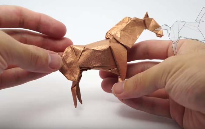 Cách gấp con ngựa Origami bằng giấy - Hình 9