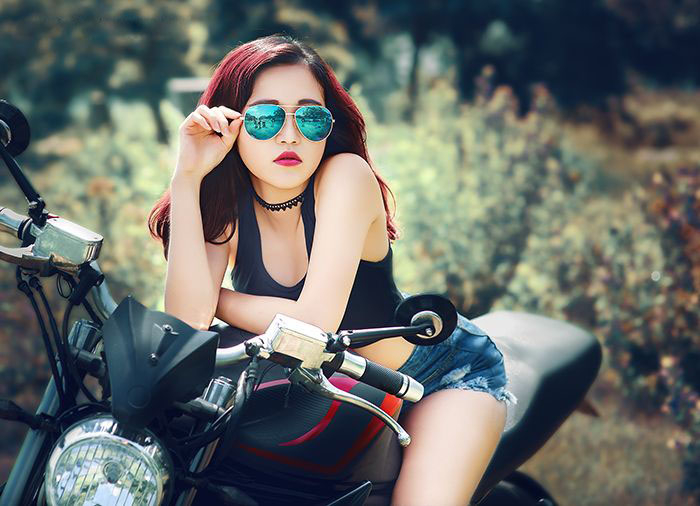 Ngắm bộ ảnh ngoại cảnh người đẹp Việt bên moto cực chất - Hình 9