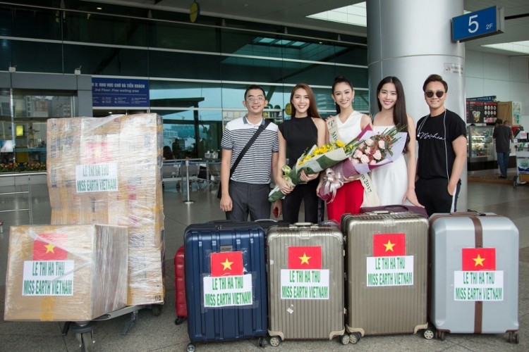 Người đẹp Việt gồng gánh cả tạ hành lí khi đi thi quốc tế - Hình 6