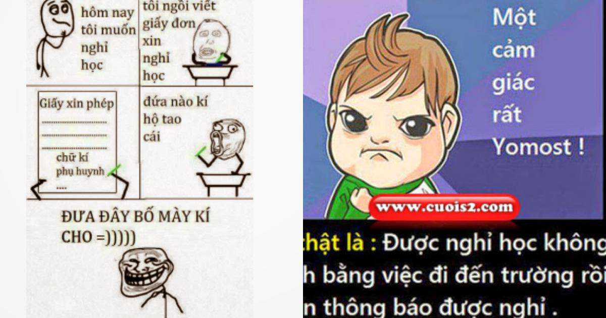 Bộ ảnh chế hài hước về thời học sinh - Hài hước - Việt Giải Trí