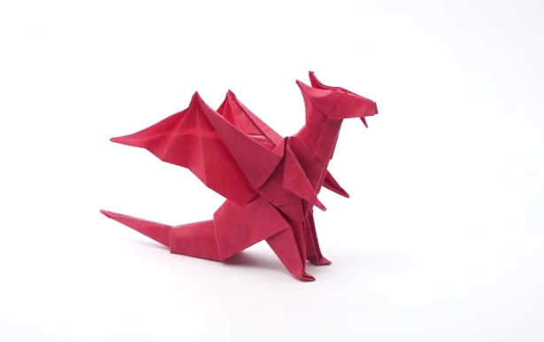 Cách gấp con rồng con Origami bằng giấy - Hình 1