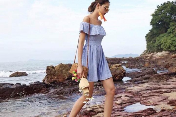 Đầm Maxi hoa nhí đi biển tiểu thư hở lưng phong cách Hàn quốc dáng ngắn cực  xinh VH02  MixASale