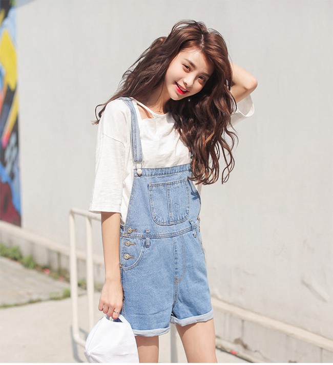 Yếm váy jean form dài có nắp NL199  yếm bò ulzzang phong cách Hàn Quốc  Đầm jean yếm 2 dây giá rẻ nhất tháng 72023