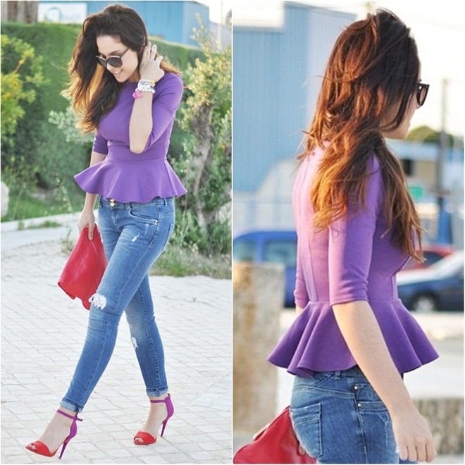 2 dáng áo peplum đẹp giúp nàng béo bụng che khuyết điểm mùa thu - Hình 15