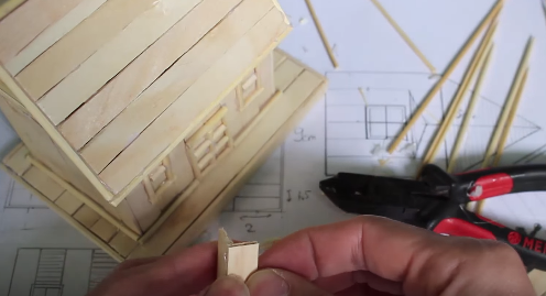 Cách làm mô hình nhà đơn giản bằng que kem gỗ - Hình 28