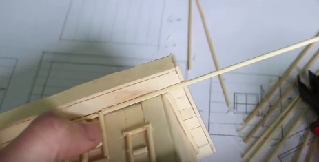 Cách làm mô hình nhà đơn giản bằng que kem gỗ - Hình 26