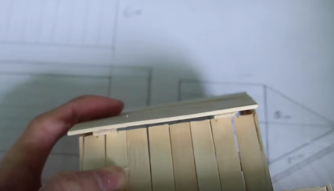 Cách làm mô hình nhà đơn giản bằng que kem gỗ - Hình 17