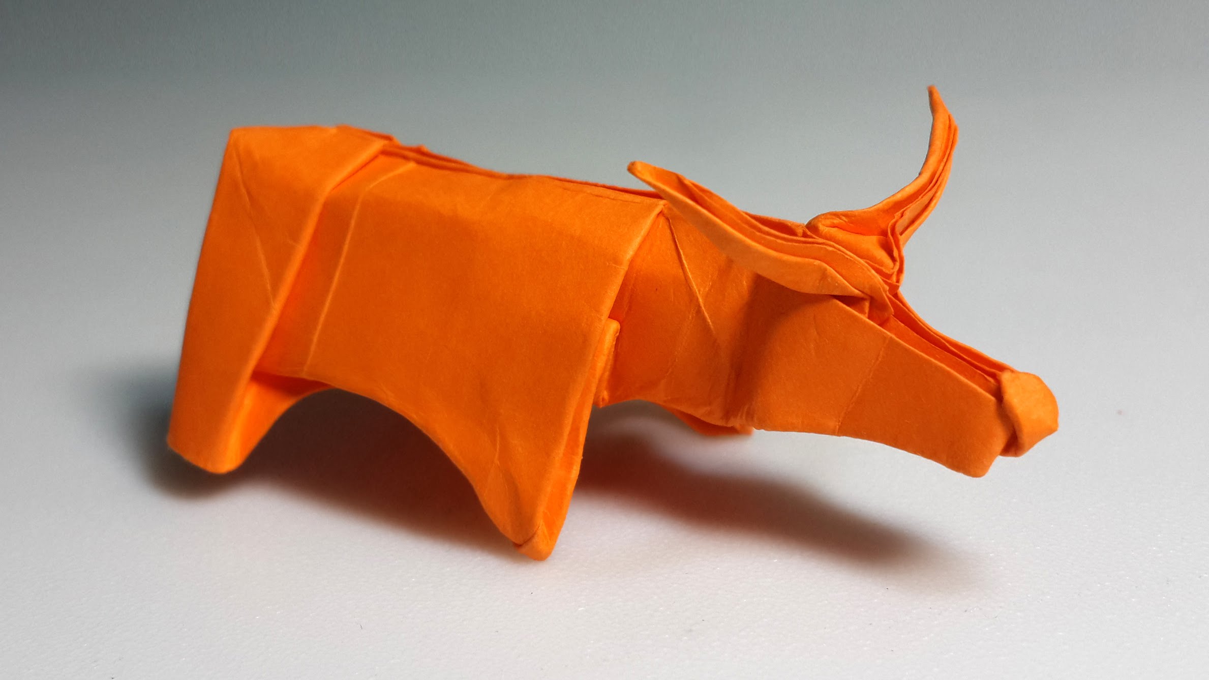 Cách xếp con trâu bằng giấy theo phong cách origami - Hình 1