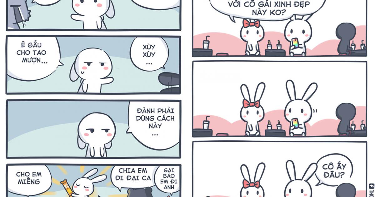 Những mẩu truyện tranh hài hước về chú thỏ 7 màu - Hài hước - Việt Giải Trí