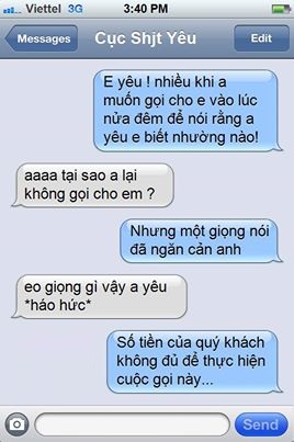 Những tin nhắn điện thoại hài hước nhất troll cho người yêu, bạn bè - Lạ vui  - Việt Giải Trí
