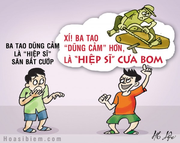 Tranh biếm họa người Việt cưa bom! - Hài hước - Việt Giải Trí