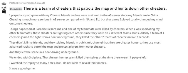 PUBG: Bất ngờ với sự xuất hiện của biệt đội công lý, sử dụng hack cheat để kết liễu những hacker, cheater - Hình 1