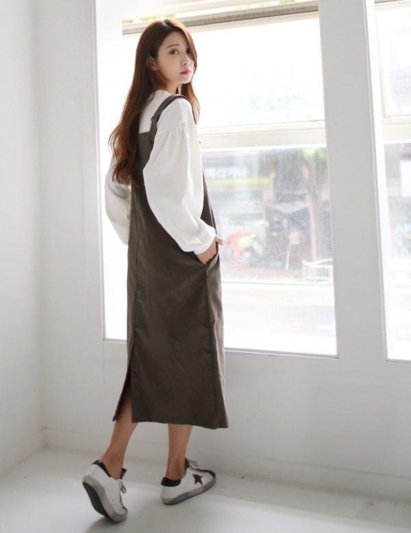 Mã A481 Giá 1500K váy len dáng dài suông cao cổ mùa thu đông Pc Hàn Quốc  ChamCham Shop