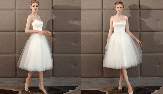 Lịch sử giá 2020 phong cách mới đuôi ngắn váy cưới công chúa fluffy bánh váy  studio ngắn váy cập nhật 72023  BeeCost